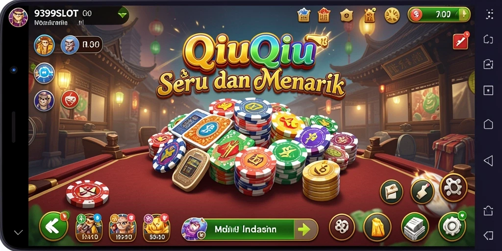 Tampilan gameplay seru dari 9399SLOT dengan aksi QiuQiu.