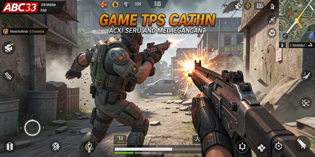 Tampilan utama gameplay TPS yang seru dan mendebarkan.