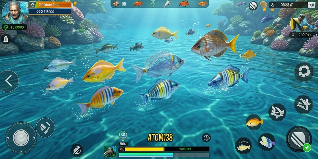 Tampilan gameplay menarik dan penuh warna dari ATOM138.
