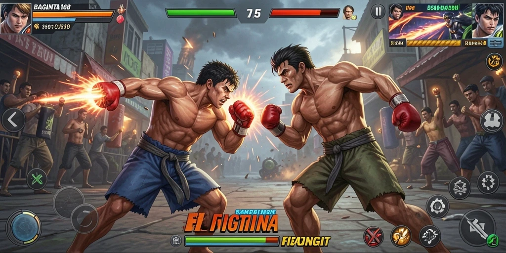 Screenshot BAGINTA168 menampilkan aksi pertarungan yang mendebarkan.