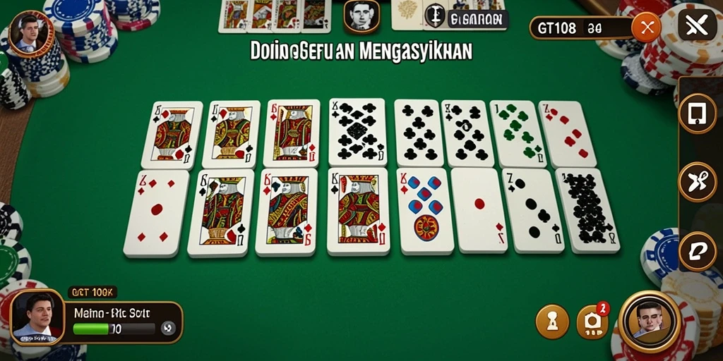 Tampilan utama gameplay GT108 dengan karakter Domino yang menarik.