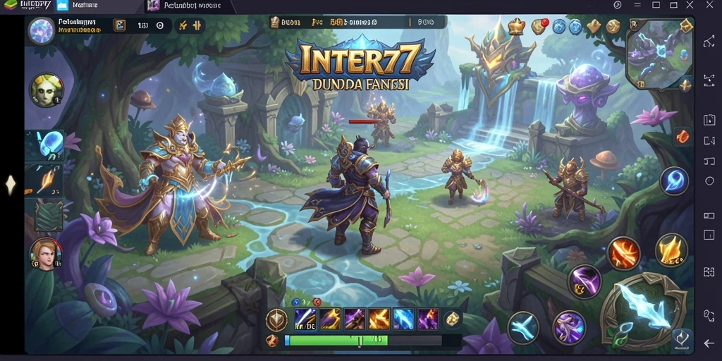Screenshot menampilkan aksi seru dalam dunia MMORPG INTER77.