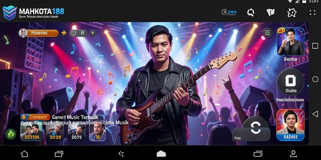 Tampilan gameplay MAHKOTA188 menampilkan keseruan tantangan musik.