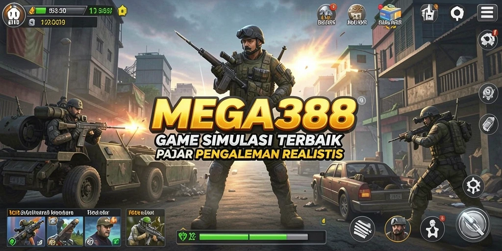 Tampilan gameplay MEGA388 dengan grafik menawan dan interaksi karakter.