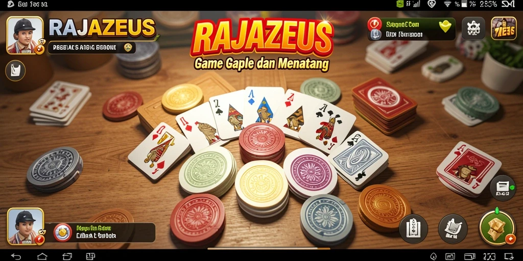 Tampilan gameplay RAJAZEUS yang seru dan penuh strategi.