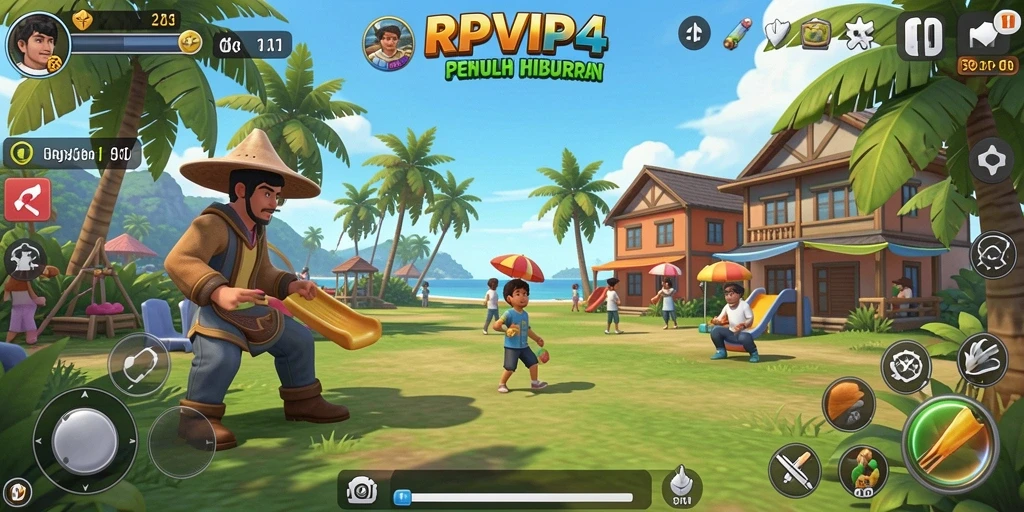 Tampilan gameplay RPVIP4 yang seru dan menantang.